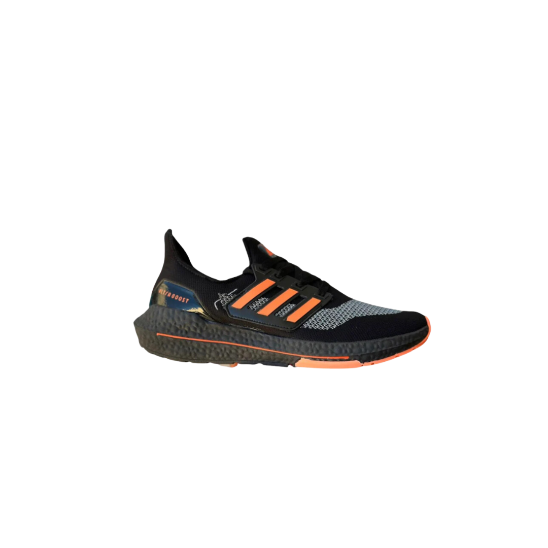 Tênis Adidas Ultraboost 21 - Preto/Laranja ⭐